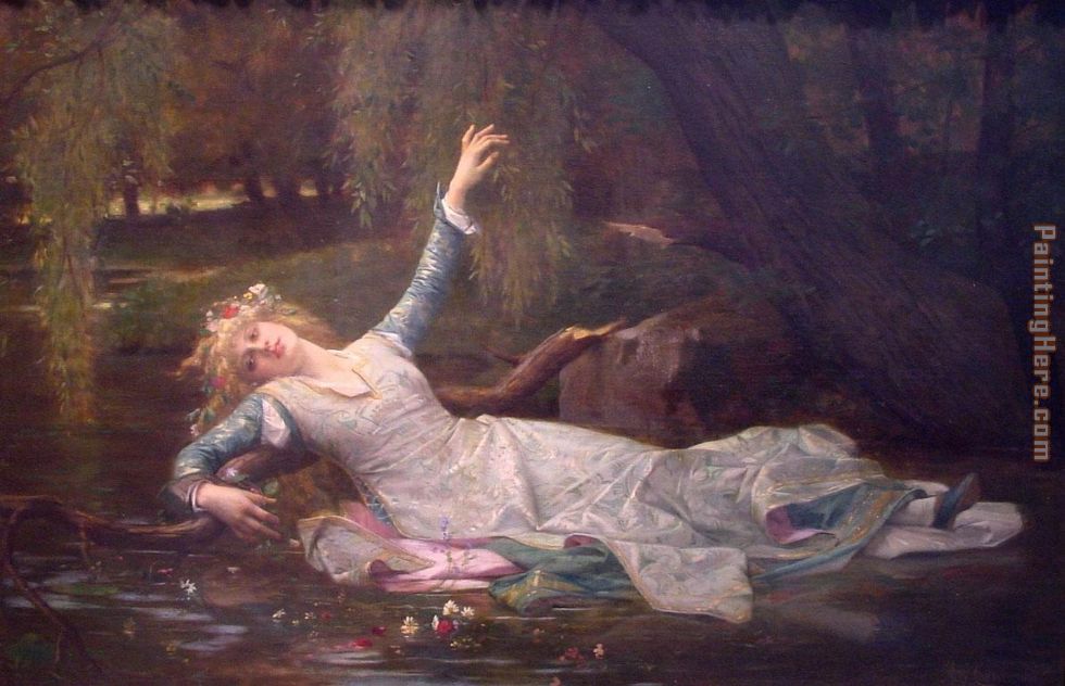 Ophelia painting - Alexandre Cabanel Ophelia art painting